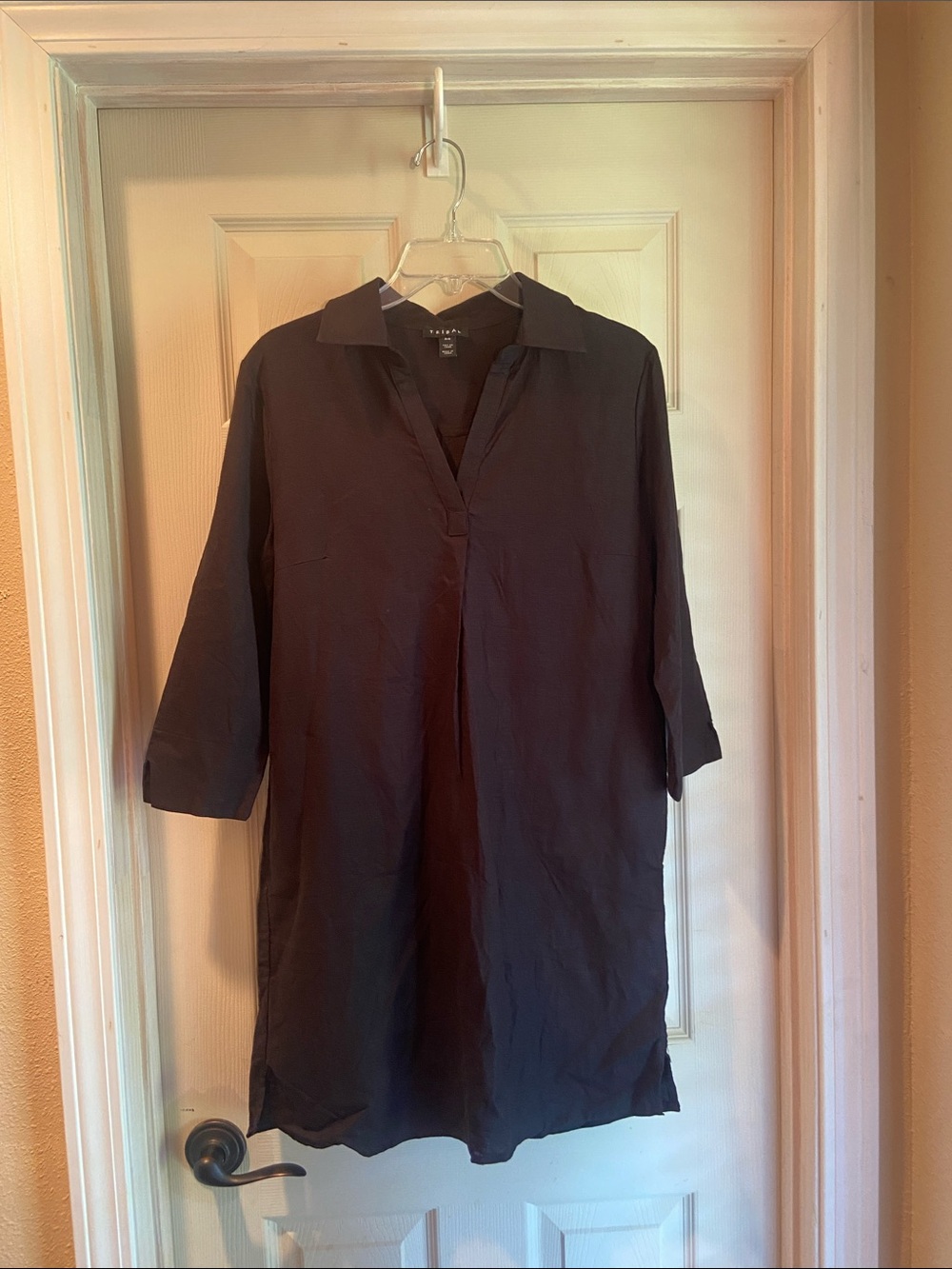 Tribal Black Casual Black dress